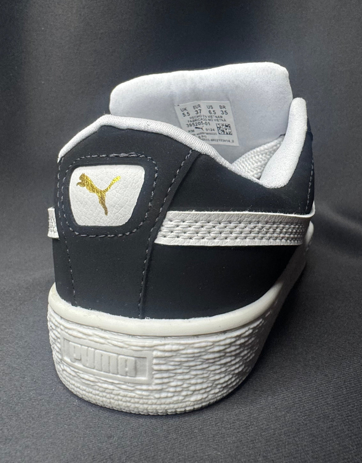 PM SUEDE XL PRETO & BRANCO