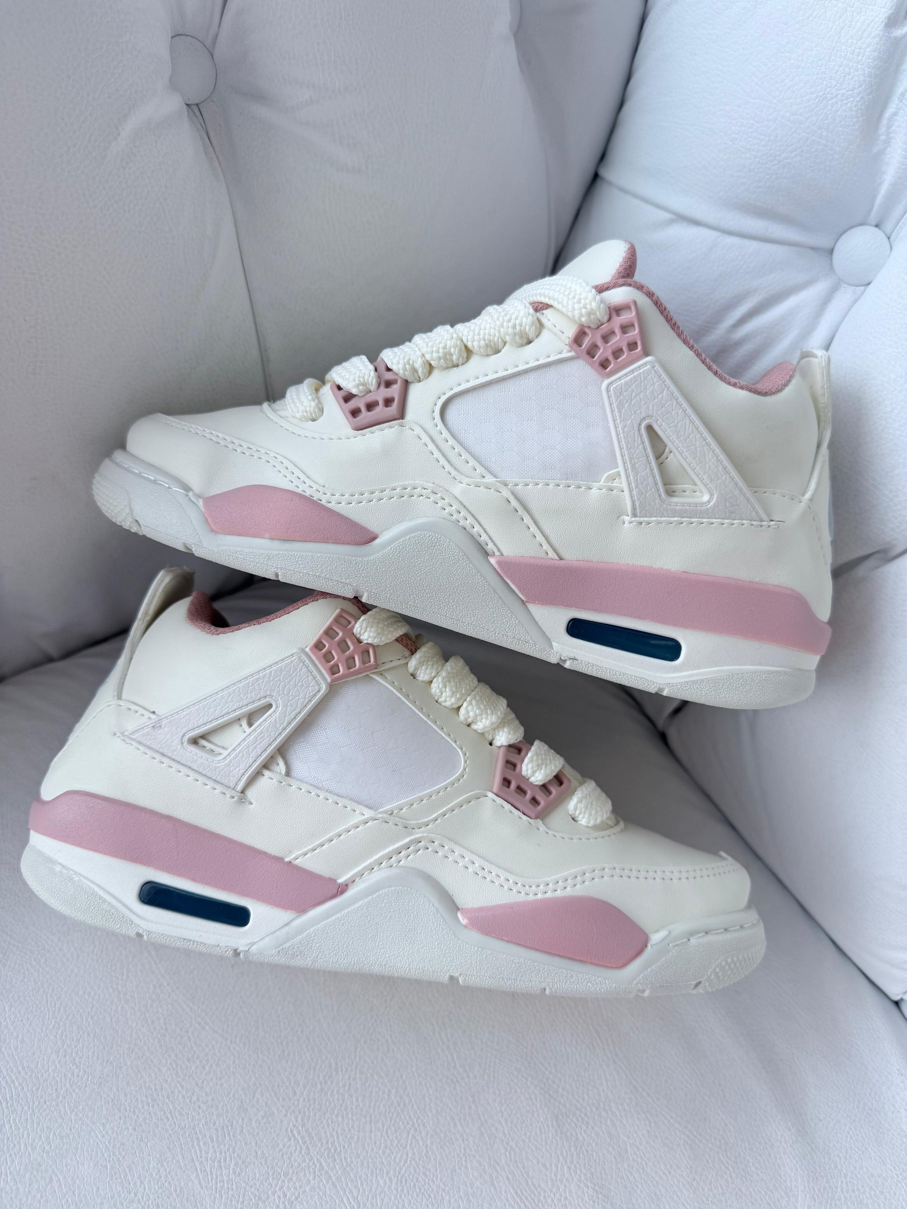 NK JD 4 Branco e Rosa